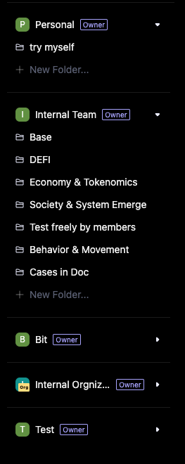 Workspace Navigation