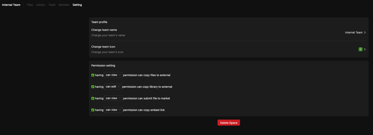 Workspace Settings
