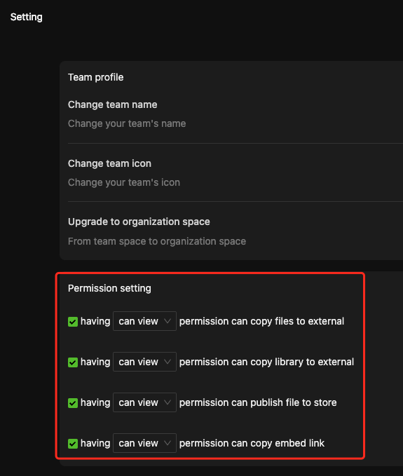 Workspace Settings