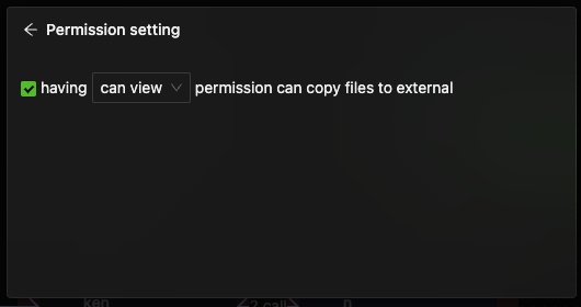 Permission Setting