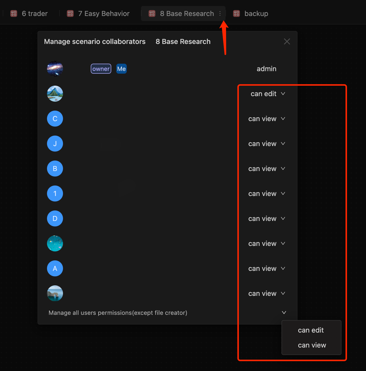 Collaboration Settings