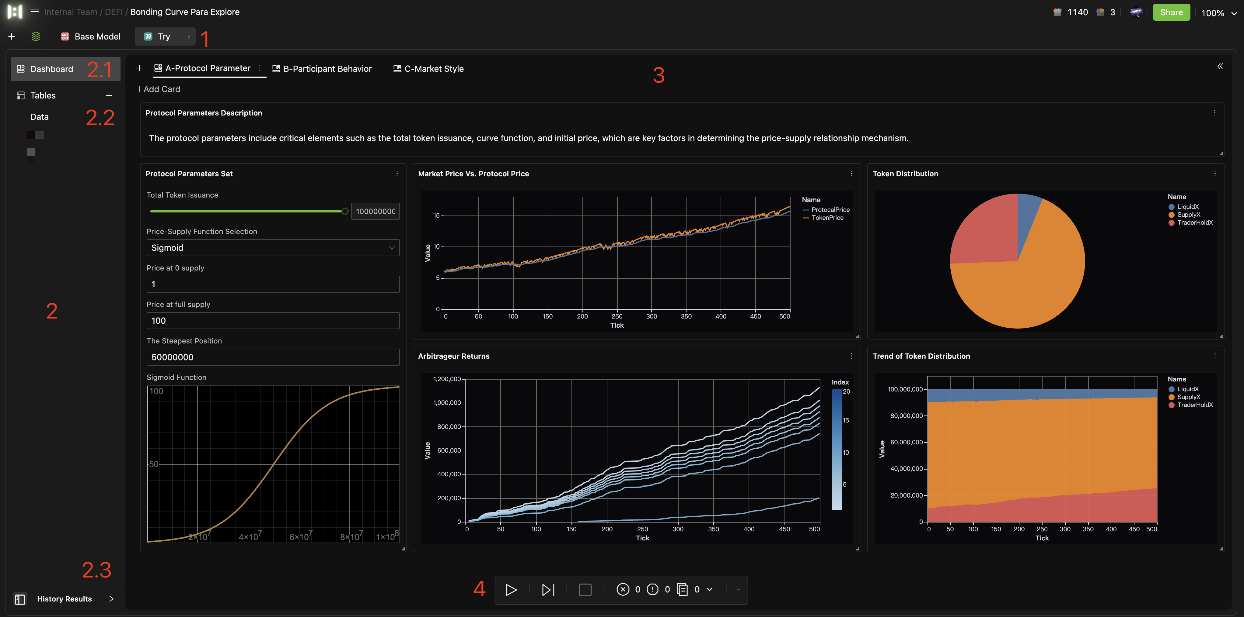 experiment interface