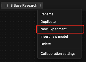 new experiment