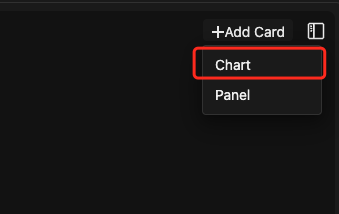 Create New Chart Card