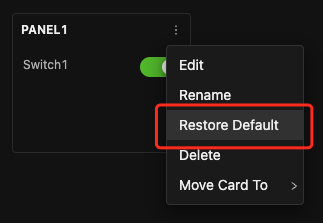 Restore Default