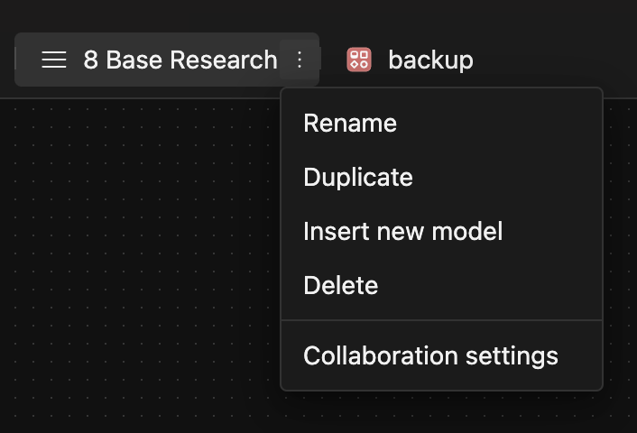 Scenario Title Bar Context Menu