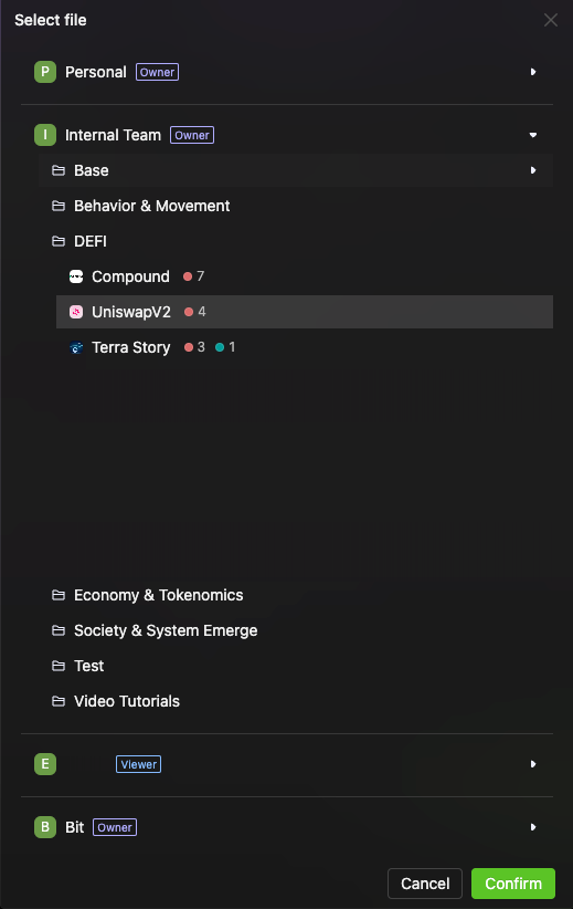 Select Test File for Block Publishing