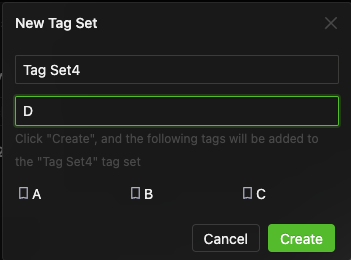 Tagset Input