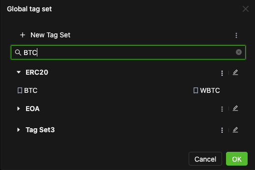 Tagset Search