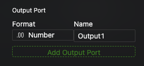 OUTput Port Configuration