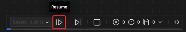 resume button